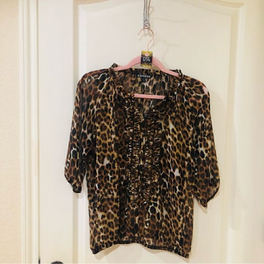 Express Leopard print‎ blouse
